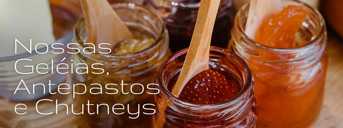 Nossas Gelias, Antepastos e Chutneys